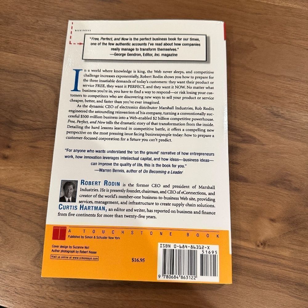 Book, Free, Perfect and Now, a CEO's True Story - Picture 3 of 5